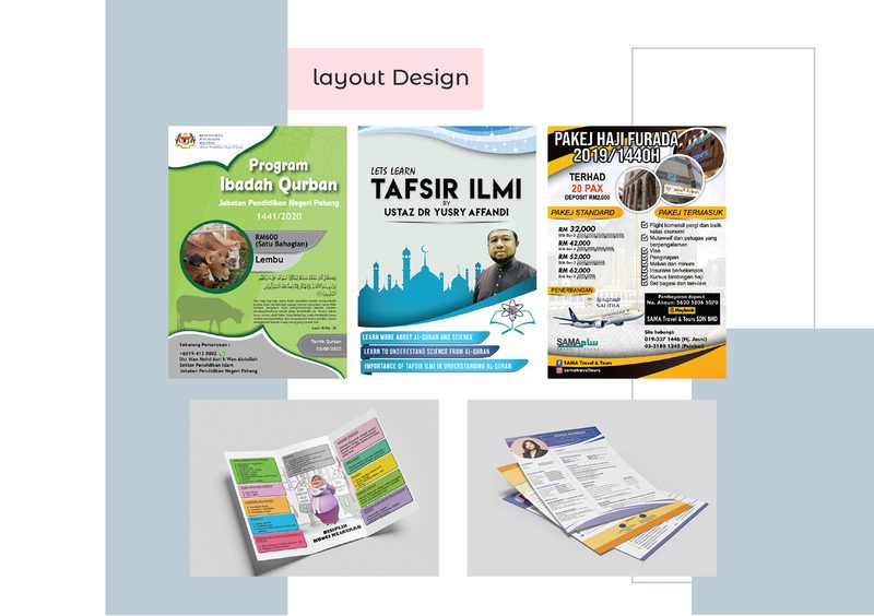 Posters, a tri-fold brochure and a resume layout